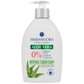 DERMAFLORA 0% FOLYÉKONY SZAPPAN ALOE VERA 400 ml