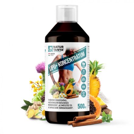 Natur Tanya® LIPO+ lapos has kúra - koncentrátum 13 növényi összetevővel 500 ml
