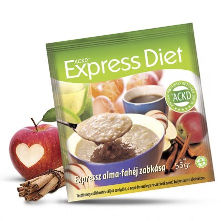 Natur Tanya® Expressz Diéta - Piros alma - Keleti fahéj zabkása. Zsírégető Antikatabolikus ketogén étel.