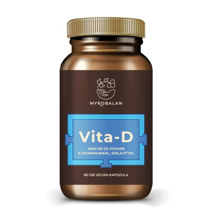VITA-D 4000 NE D3 vitamin K1+K2 vitaminokkal és shilajittal 60 db vegán kapszula