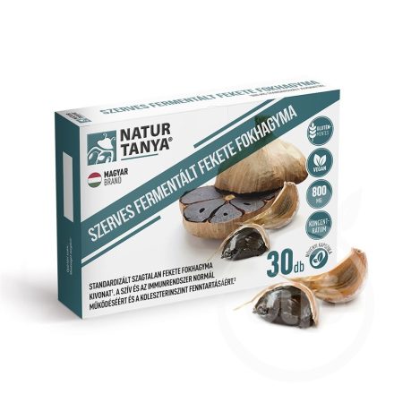 Natur Tanya® FERMENTÁLT FEKETE FOKHAGYMA KAPSZULA 800 MG