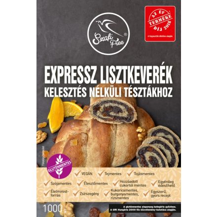 SZAFI FREE EXPRESSZ LISZTKEVERÉK KELESZTÉS NÉLKÜLI TÉSZTÁKHOZ 1000g