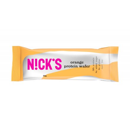 Nick’s NARANCSOS FEHÉRJESZELET 40 G [orange protein wafer]