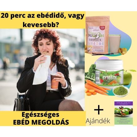 EBÉD MEGOLDÁS (TESTSZERVIZ VIDD MAGADDAL ZÖLDTURMIX POR, TESTSZERVIZ EXTRA VEGÁN FEHÉRJE, "EGYÉL JÓL!" LETÖLTHETŐ TESTSZERVIZ KIADVÁNY)