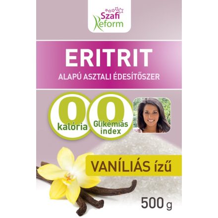 Szafi reform vaníliás ízű eritrit 500 g