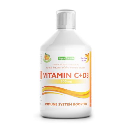 Swedish Nutra folyékony C+D3 imunrendszer erősítő vitamin 500ml