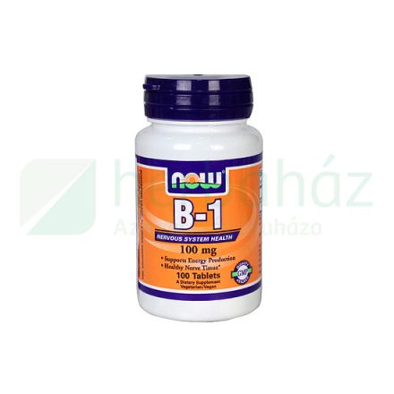 NOW B1 VITAMIN TABLETTA 100MG 100 DB