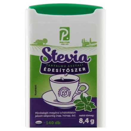 Politur stevia tartalmú édesítő tabletta 140 db