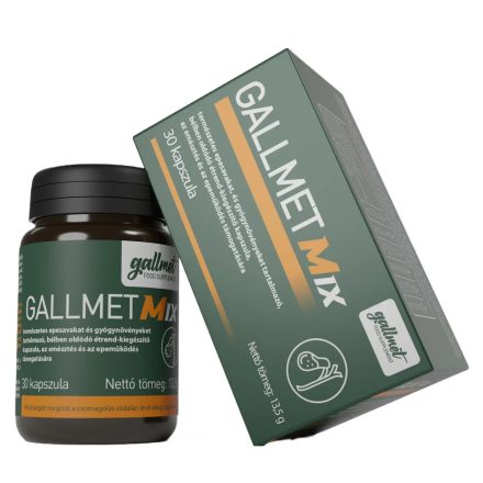 GALLMET-Mix * 30 db epesav és gyógynövény kapszula