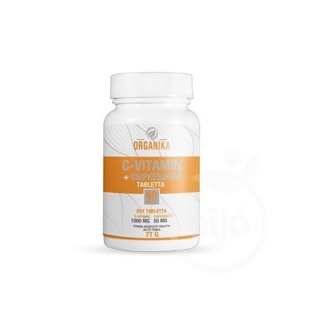 ORGANIKA C-VITAMIN+CSIPKEBOGYÓ TABLETTA 60 DB