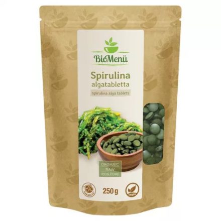 BioMenü bio spirulina tabletta /kb.500 db 250 g