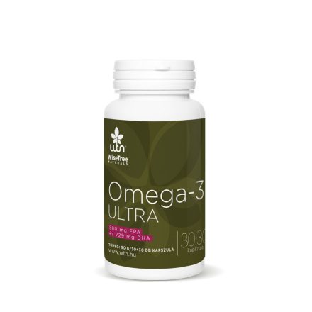 WTN OMEGA-3 ULTRA halolaj étrend-kiegészítő (30 + 30 kapszula, 30 napi adag)