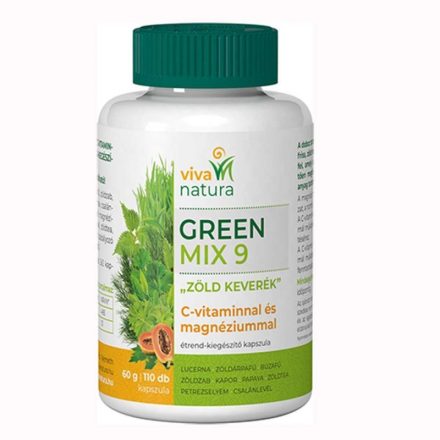 VIVA NATURA Zöldvér Green Mix 9 (110 kapszula)