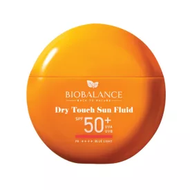   BioBalance Dry Touch faggyútermelést szabályozó vízálló fényvédő fluid arcra SPF 50+ 40 ml