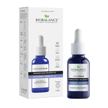 BioBalance Éjszakai szemkörnyékápoló szuperszérum 20 ml