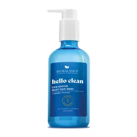   BioBalance Hello Clean Nyugtató tejes arclemosó gél CICA kivonattal száraz, normál és érzékeny, kipirosodásra hajlamos bőrre 250 ml