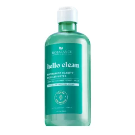   BioBalance Hello Clean Tisztító micellás víz niacinamiddal zsíros és aknéra hajlamos bőrre 500 ml