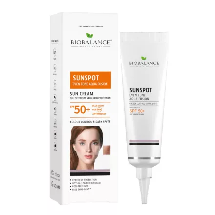 BioBalance Hidratáló és bőrkiegyenlítő fényvédő arckrém SPF 50+ 40 ml