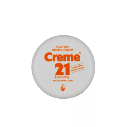 Creme 21 Aqua Soft  bőrápoló krém normál bőrre B5 provitaminnal arcra, testre, kézre 150ml