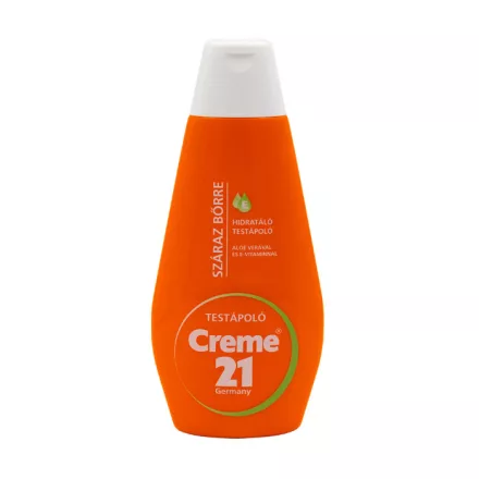 Creme 21 Hidratáló testápoló aloe verával és E-vitaminnal száraz bőrre 400 ml