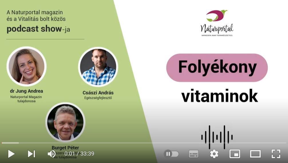 Folyékony vitaminok - interjú Burget Petivel