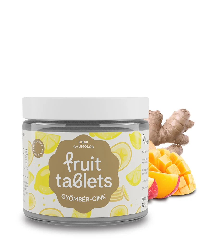 Fruit Tablets Gyömbér-Cink (130)
