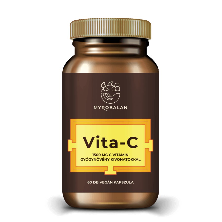 VITA-C 1500 mg C vitamin gyógynövény kivonatokkal 60 db vegán kapszula