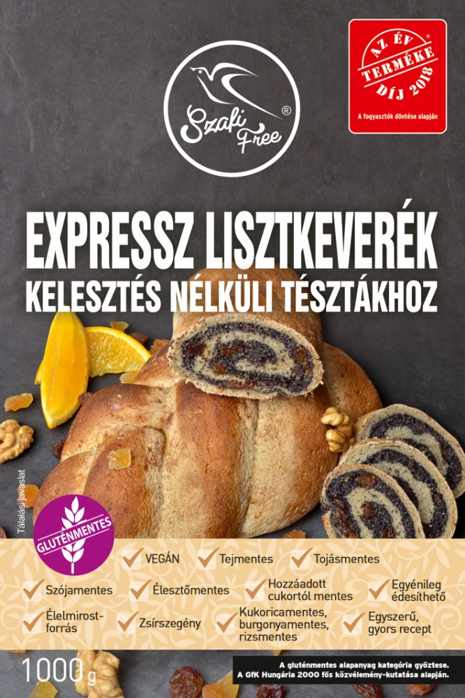 SZAFI FREE EXPRESSZ LISZTKEVERÉK KELESZTÉS NÉLKÜLI TÉSZTÁKHOZ 1000g SZAFI FREE EXPRESSZ LISZTKEVERÉK KELESZTÉS NÉLKÜLI TÉSZTÁKHOZ 1000g
